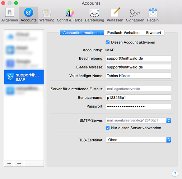 gmail imap settings for outlook for mac